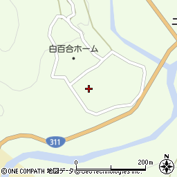 和歌山県田辺市中辺路町川合1885周辺の地図