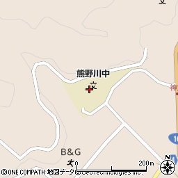 和歌山県新宮市熊野川町日足646周辺の地図