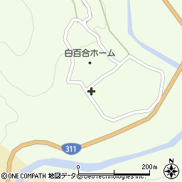 和歌山県田辺市中辺路町川合1889周辺の地図