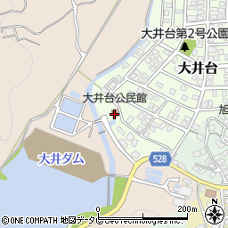 大井台公民館周辺の地図