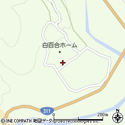 和歌山県田辺市中辺路町川合1821周辺の地図