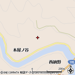 徳島県那賀郡那賀町大久保西木屋ノ谷周辺の地図