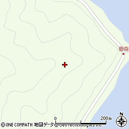 徳島県那賀郡那賀町大戸中津丸周辺の地図