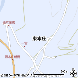 和歌山県みなべ町（日高郡）東本庄周辺の地図