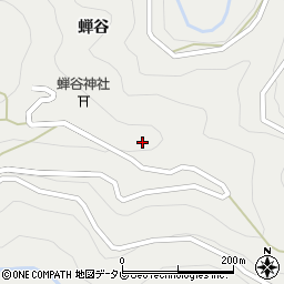 徳島県那賀町（那賀郡）木頭助（蝉谷下久保）周辺の地図