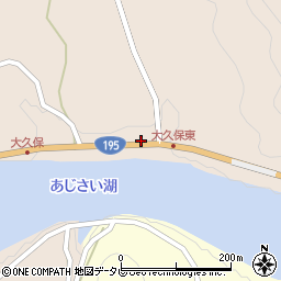 徳島県那賀郡那賀町大久保川久保周辺の地図