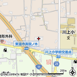 田井能自動車周辺の地図