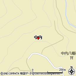徳島県那賀郡那賀町木頭折宇中内周辺の地図