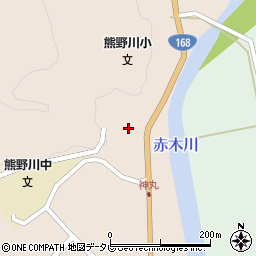和歌山県新宮市熊野川町日足621周辺の地図