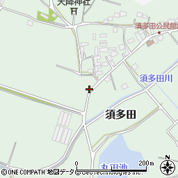 福岡県福津市須多田677周辺の地図