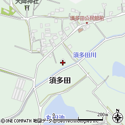 福岡県福津市須多田379-1周辺の地図