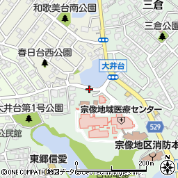 医師会病院周辺の地図