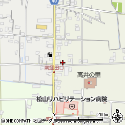 愛媛県松山市久米窪田町165周辺の地図