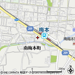 美川松山線周辺の地図