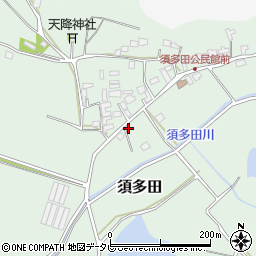 福岡県福津市須多田382周辺の地図