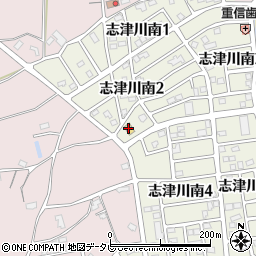 ローソン東温志津川店周辺の地図