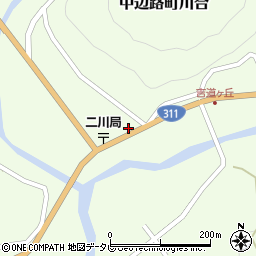 和歌山県田辺市中辺路町川合1496周辺の地図