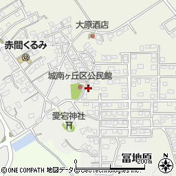 福岡県宗像市城南ヶ丘周辺の地図