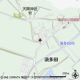 福岡県福津市須多田487周辺の地図