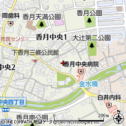福岡県北九州市八幡西区香月中央1丁目13周辺の地図