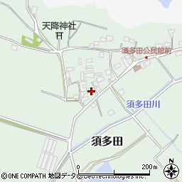 福岡県福津市須多田482周辺の地図