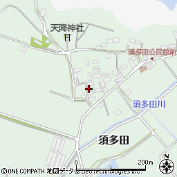 福岡県福津市須多田486周辺の地図