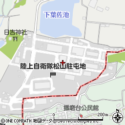 愛媛県松山市南梅本町115周辺の地図