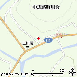 和歌山県田辺市中辺路町川合1549-1周辺の地図