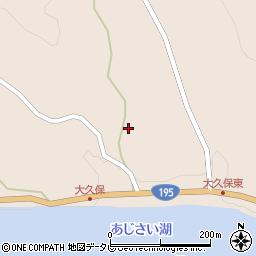 徳島県那賀郡那賀町大久保松原周辺の地図