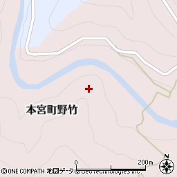 和歌山県田辺市本宮町野竹周辺の地図
