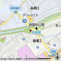 福岡県宗像市赤間周辺の地図