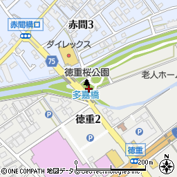 徳重桜公園周辺の地図