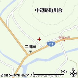 和歌山県田辺市中辺路町川合1546周辺の地図