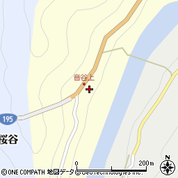 徳島県那賀郡那賀町音谷滝倉周辺の地図