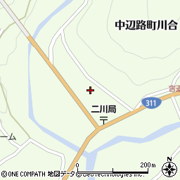 和歌山県田辺市中辺路町川合1504周辺の地図