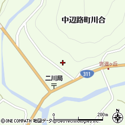和歌山県田辺市中辺路町川合1545周辺の地図
