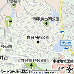 福岡県宗像市和歌美台8周辺の地図