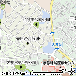 福岡県宗像市和歌美台5周辺の地図