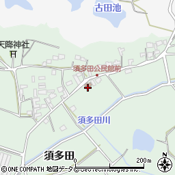 福岡県福津市須多田389周辺の地図