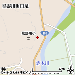 和歌山県新宮市熊野川町日足542周辺の地図