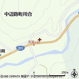 和歌山県田辺市中辺路町川合1429周辺の地図
