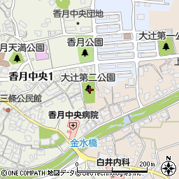 大辻2号公園周辺の地図