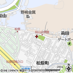松山公民館周辺の地図