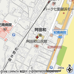 阿田和周辺の地図