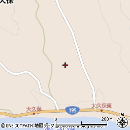 徳島県那賀郡那賀町大久保風呂ノ元周辺の地図