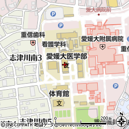 愛媛大医学部周辺の地図