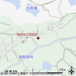 福岡県福津市須多田402周辺の地図