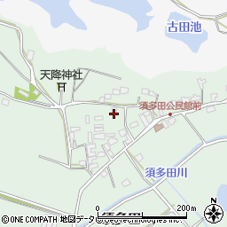 福岡県福津市須多田457周辺の地図