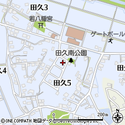 田久南台公園周辺の地図