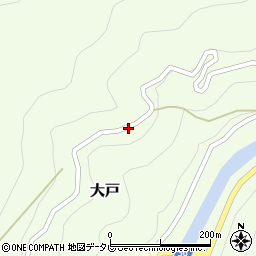 徳島県那賀町（那賀郡）大戸（森ノ下モ）周辺の地図